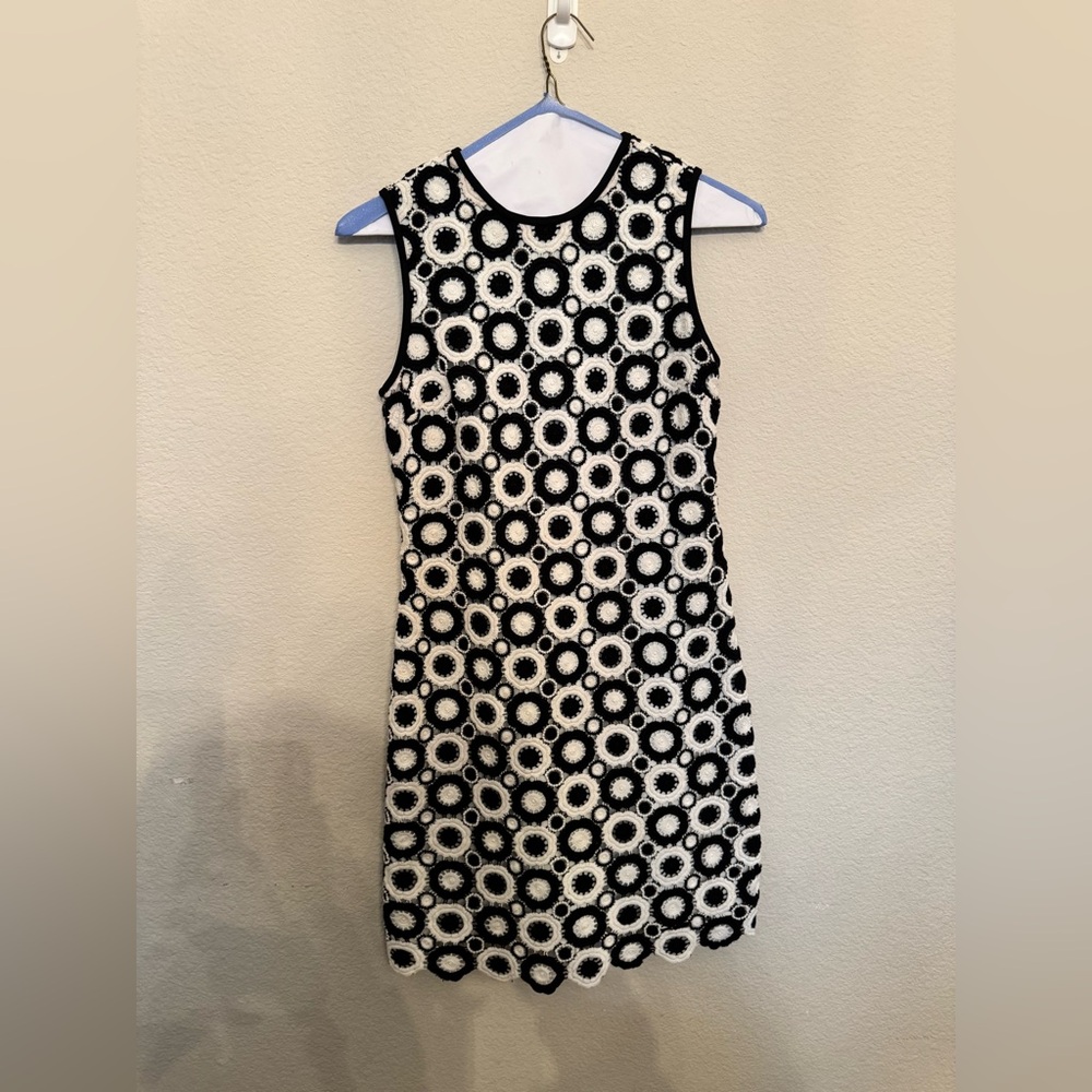 Kate Spade Black and White Floral Mini Dress